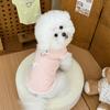 Pet Spring and Autumn Vest Cute Lace Sleeves Bottom Shirt Teddy Top Dog Clothes for Small Dogs Puppy Clothes
