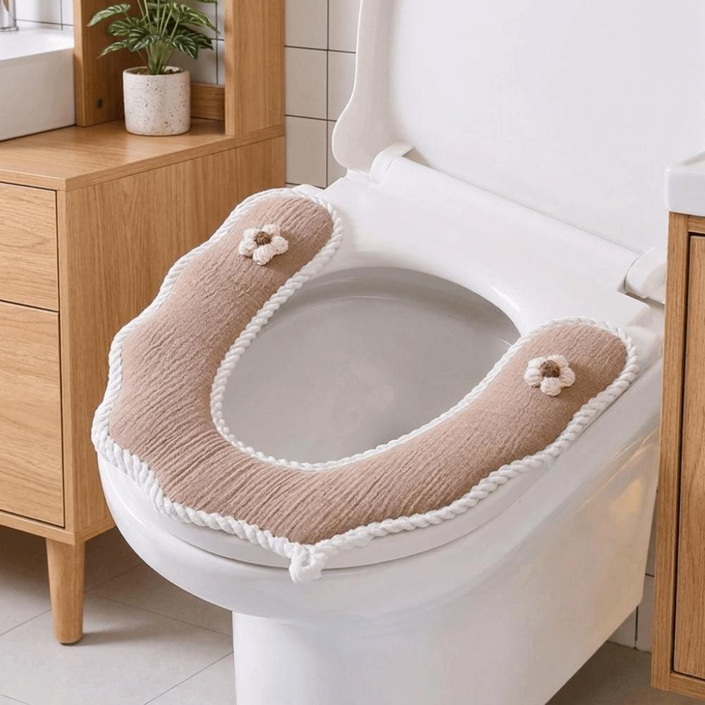 U-Shaped Toilet Seat Cover Breathable Toilet Seat Cushion Reusable Closestool Cover  Bathroom