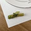 Korean-style Gold Label Small Acetate Bow Duckbill Hair Clip