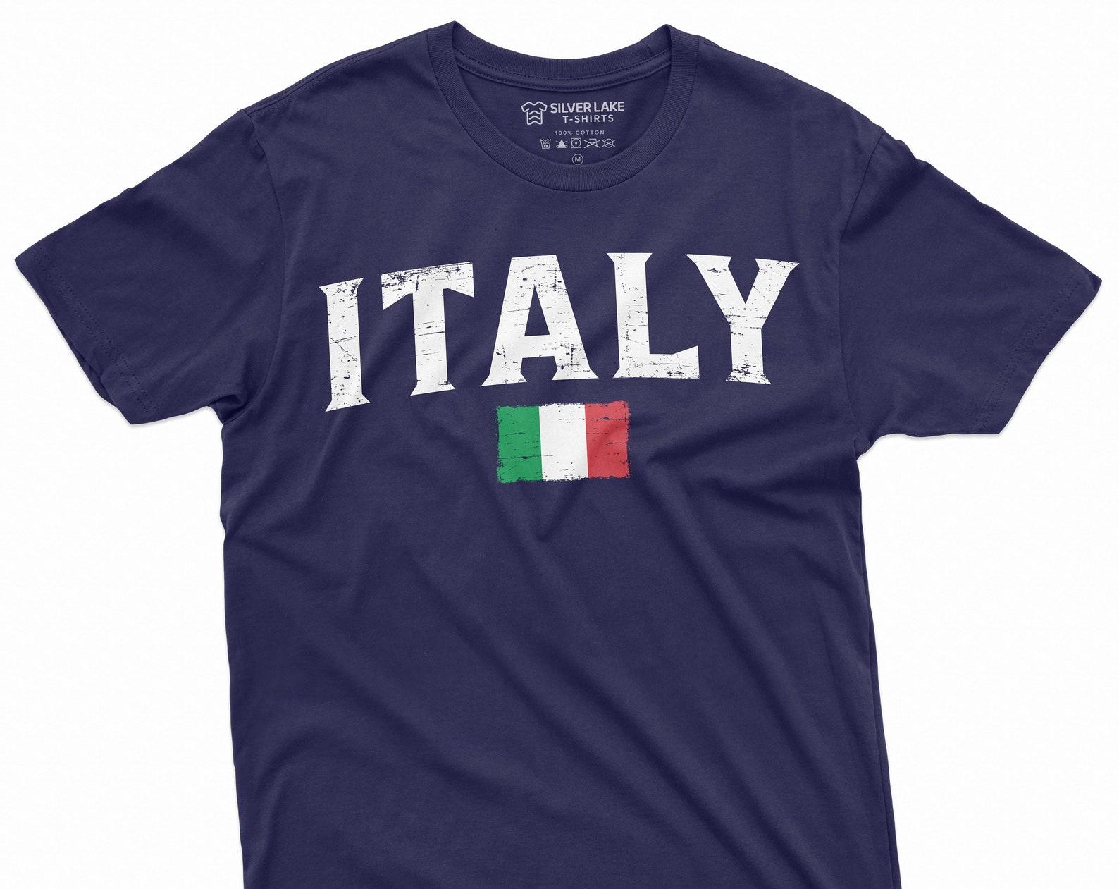 Italy T-shirt flag of Italy coat of arms Italian Italia Tee shirt patriotic country nation flag tee 2XL
