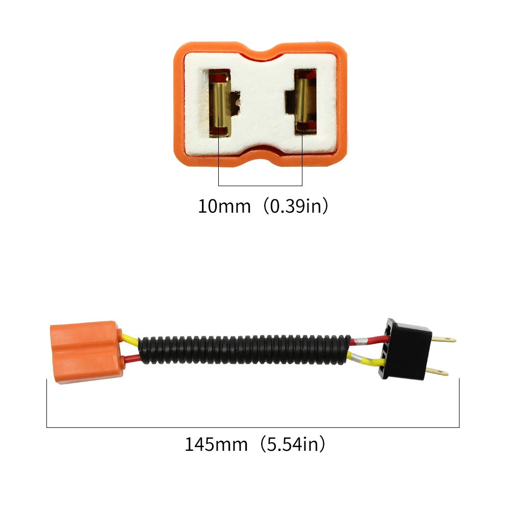 YUNPICAR H7 LED Žárovka Mlhové Světlo Světlomet Kabelový Svazek Kabelový Konektor Patice Zástrčka Adaptér (Keramická patice H7)