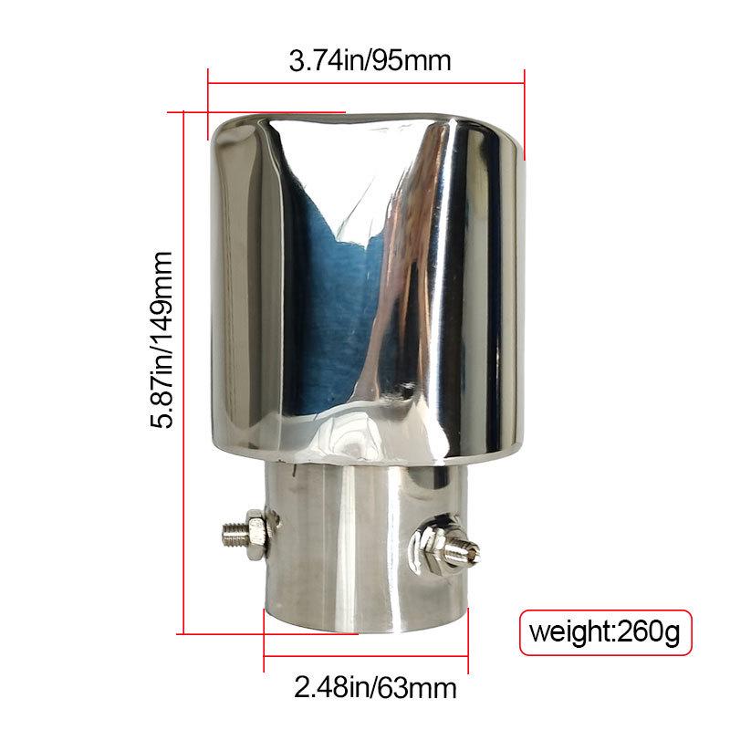 Stainless Steel Muffler Tailpipe for Citroen C3-XR/Venucia T70/Zotye T600