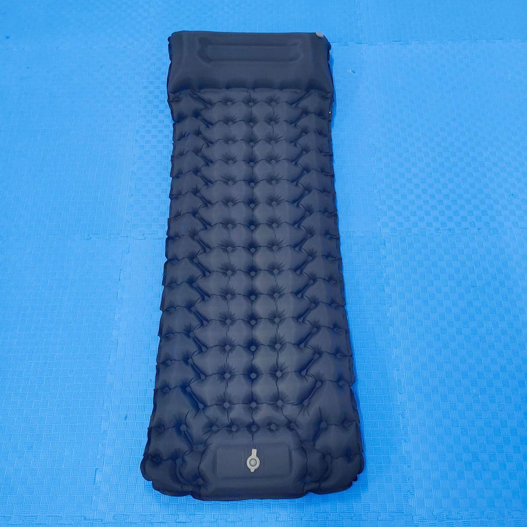 Lightweight Foot-Pump Inflatable Sleeping Pad: Portable, Moisture-Proof, Outdoor, Car-Mounted Bed