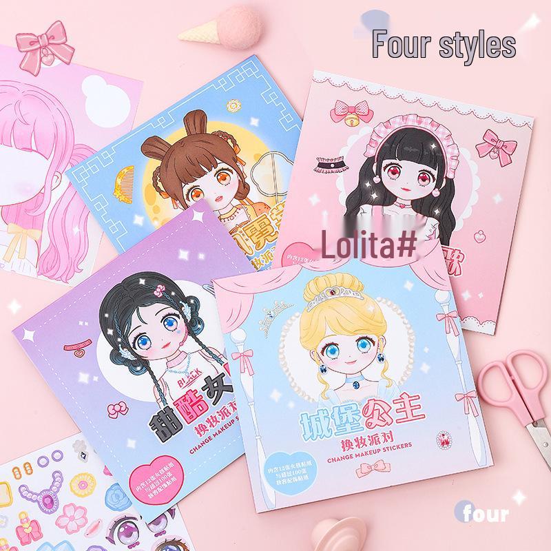 Kaba Bear Princess Dress-Up Sticker Book for Kids