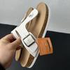 Women's Summer 2025 Cork Sandals - Versatile Casual Beach Flip-Flops, Clip-Toe, Plus Size Slippers.