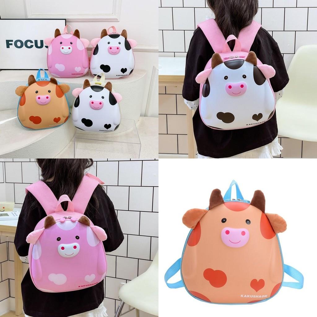 Kids Girl Backpack Pvc Twin Shoulder With Animal Graphic For School And Daycare