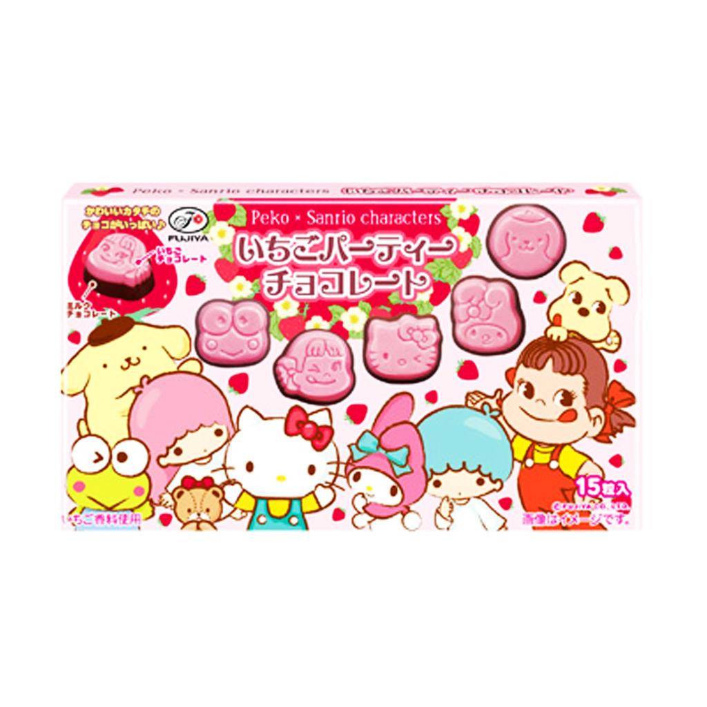 Fujiya Peko x Sanrio Strawberry Party Chocolate 40g x 10 pieces
