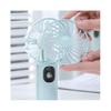 (Blue) YOOBAO Y-F3PL 8000mAh Handheld Fan Portable Cooling Fan with Battery Indicator