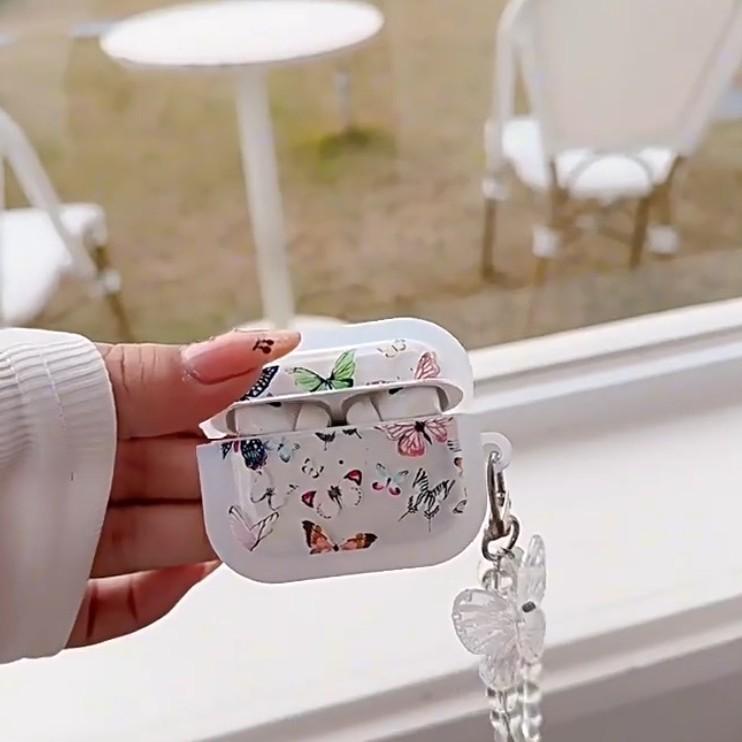 INS Colorful Butterfly, Suitable for Apple Bluetooth AirPods Pro Protective Case AirPods 1 Generation Earphone Case