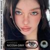 2Pcs Color Contact Lenses for Eyes Fashion Eye Lens Blue Eye Lenses Brown Lenses Gray Pupils Lens Yearly Green Contacts