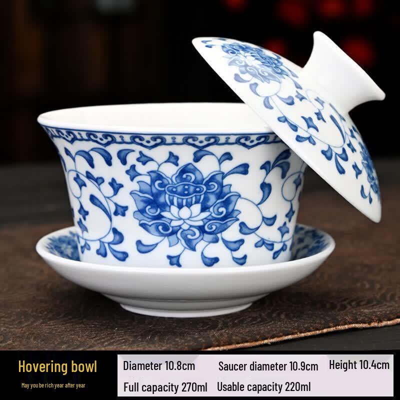 Youluo Ceramic Rotating Gaiwan Tea Set