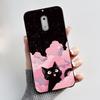 Soft TPU Case For Nokia 6 6.1 Plus Nokia6 Phone Case Luxury Cute Love Rabbit Funny Cartoon Black Silicone Shockproof Back Cover