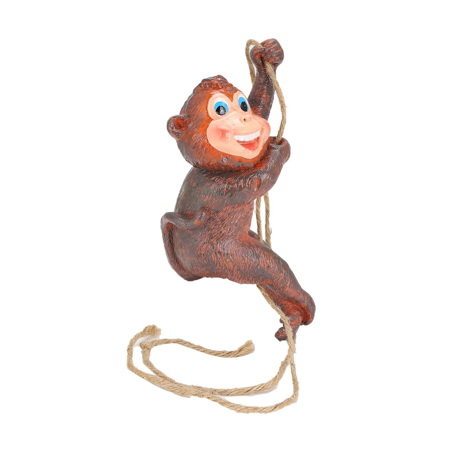 

Смоляна Тварина Прикраса У Формі Мавпи Підвісні Прикраси Гойдалка Підвіска Декор для Будинку Саду Тераси Подвір я