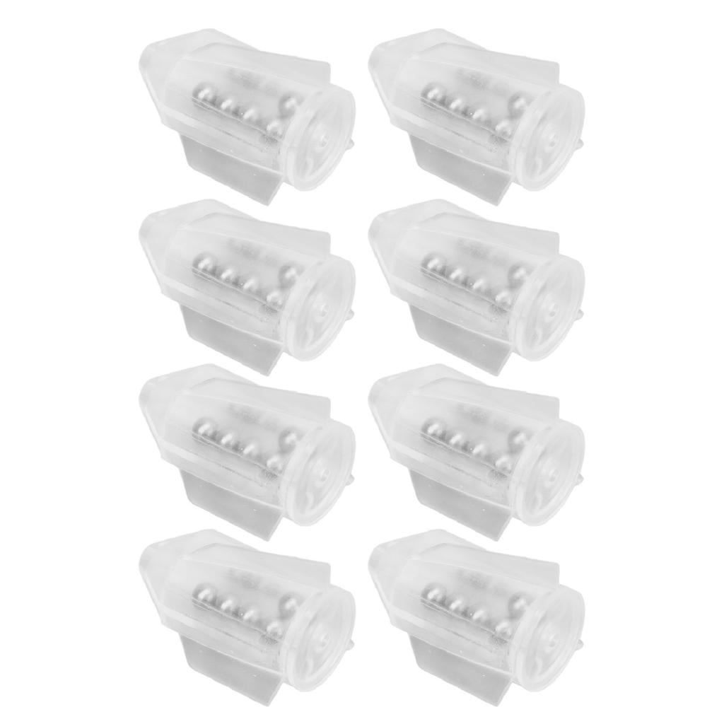 20 Buc Rattle Momeală Pescuit Rattle Tub Insert Momeală Pescuit Greutate Momeală cu Margele cu Inel