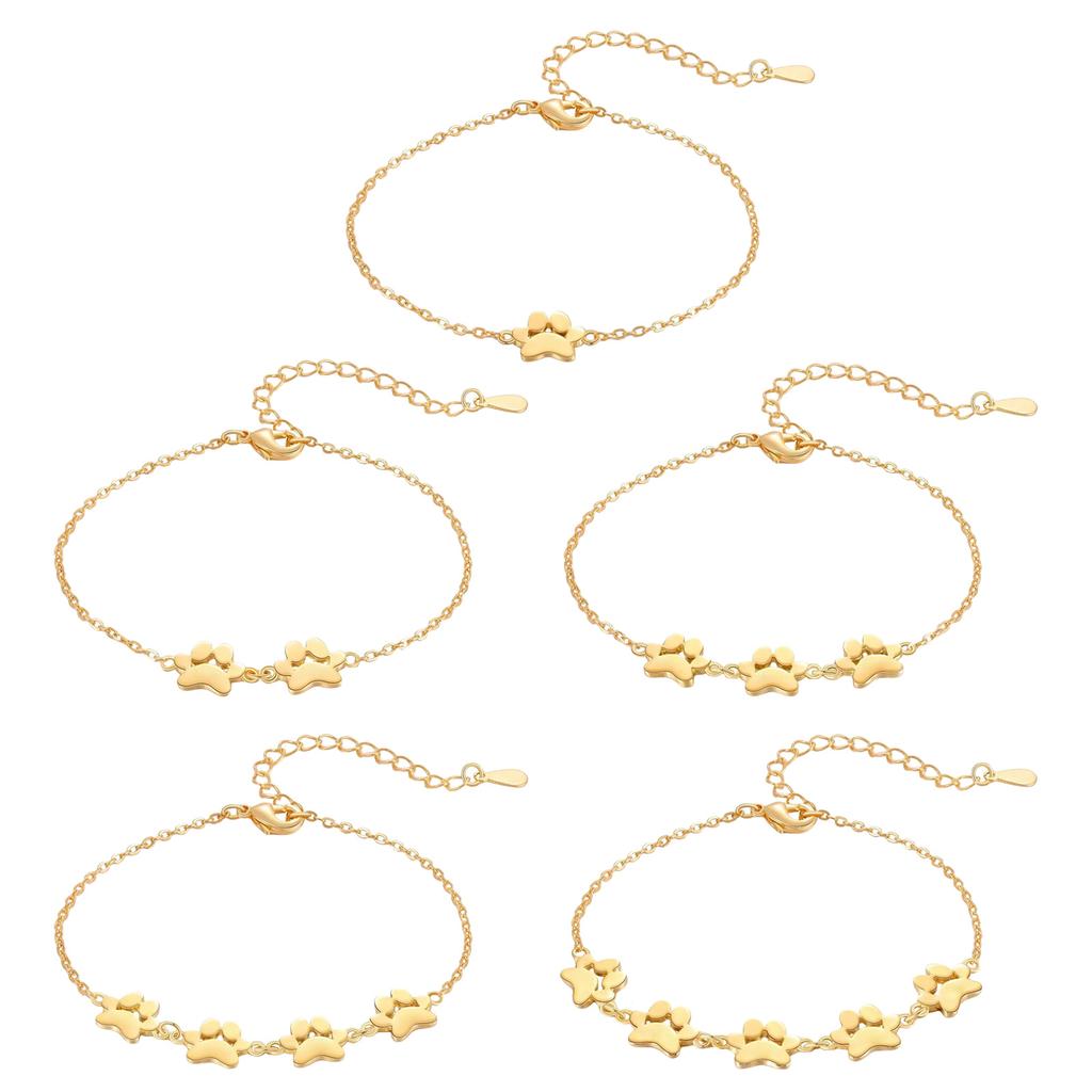 Stylish Stainless Steel Pet Paws Bracelet Portable for Fashion Enthusiasts and Pet Lovers Alike Daily Use Casual Wear