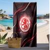 Middlesbrough Fußball Druck Strandtuch, Großes Weiches Schnelltrocknendes Handtuch für Strand Camping Schwimmen