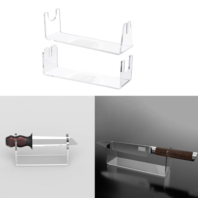 Acrylic Display Stand Knives Holder Cutter Display Holder Collection Rack Transparent Cutter Holder Knives Showcase