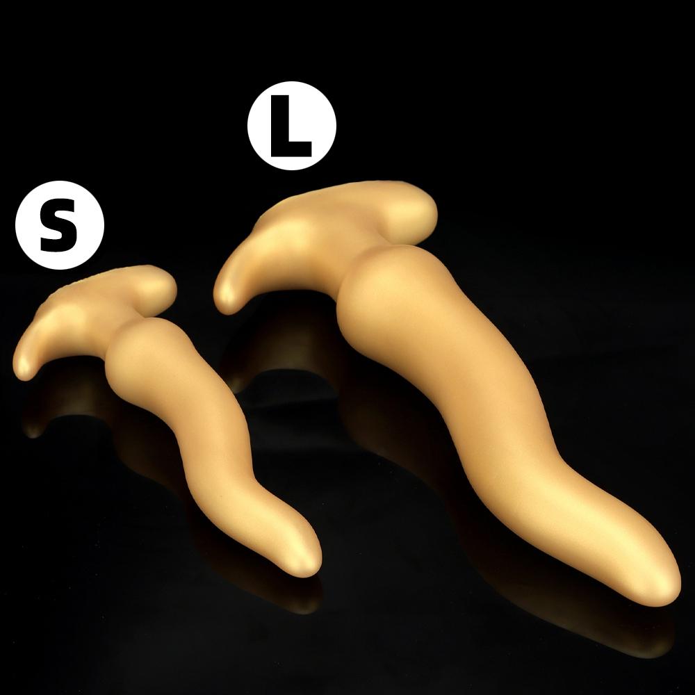 Großer Buttplug Silikon Anal Plug Anal Butt Plug Erotikprodukt für Spiele für Erwachsene Prostata-Massagegerät Sexspielzeug für Frauen Männer Homosexuell