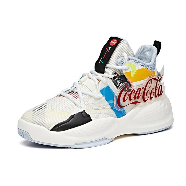 ANTA Badao X Coca Cola Sneakers 'White' 112038085S-3