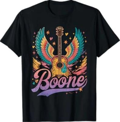 Boone Personalisierter Name Vintage Retro Mädchen Frau Mann T-Shirt