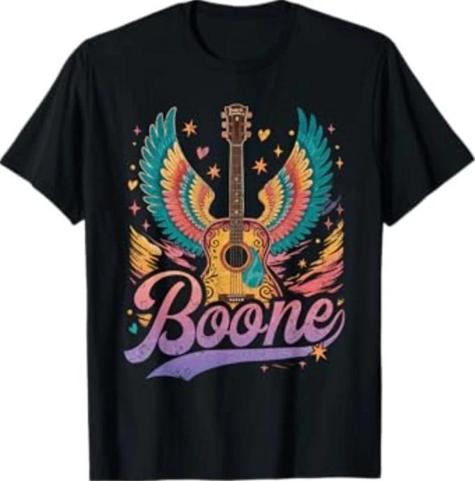 Boone Personalized Name Vintage Retro Girls Woman Man T-Shirt S