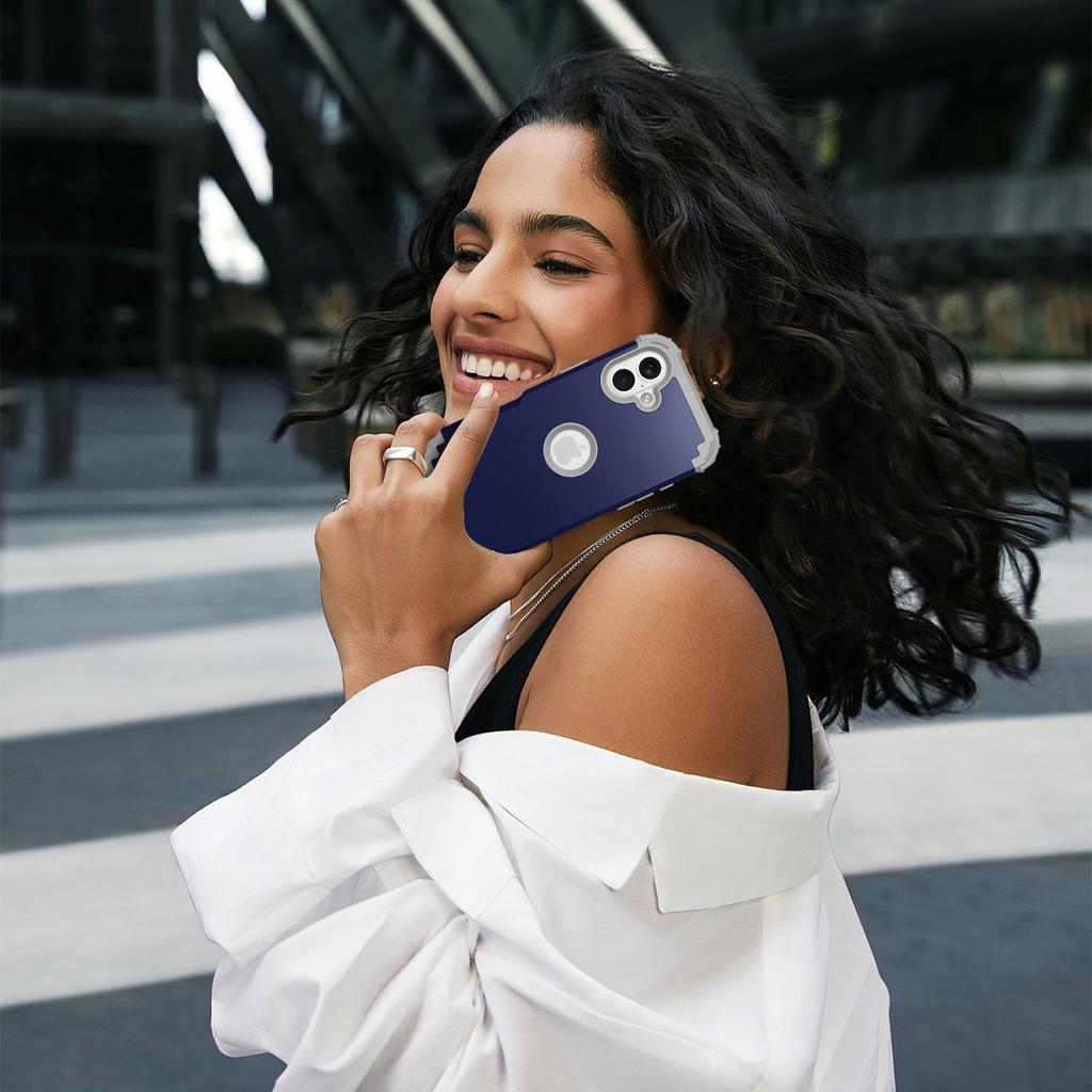 L-Style For iPhone 17 Case Shockproof PC+TPU Phone Back Cover