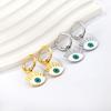 Accessories Eye Earrings Trendy Creative Geometric Mixed Color Eye Ear Buckles Stainless Steel Earrings Earrings Women's