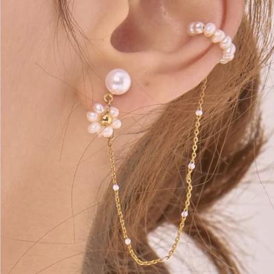 Light Luxury High-end Ear Clips, No Ear Piercings, No Fading Pearl Earrings