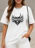 DARKVOID Gothic Skull T-Shirt Heavy Metal Graphic Tee Occult Mooncore Streetwear