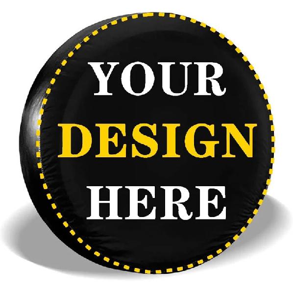 Custom Spare Tire Cover Add Your Picture Text Logo Personalized  Tire Protector Wheel Tire Covers Fits for Almost Vehicles