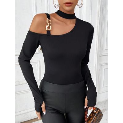 New Women'S Clothing Retro Casual Sexy Daily Fashion Temperament Commuting Business Shirt Long Sleeved Hoodie Top