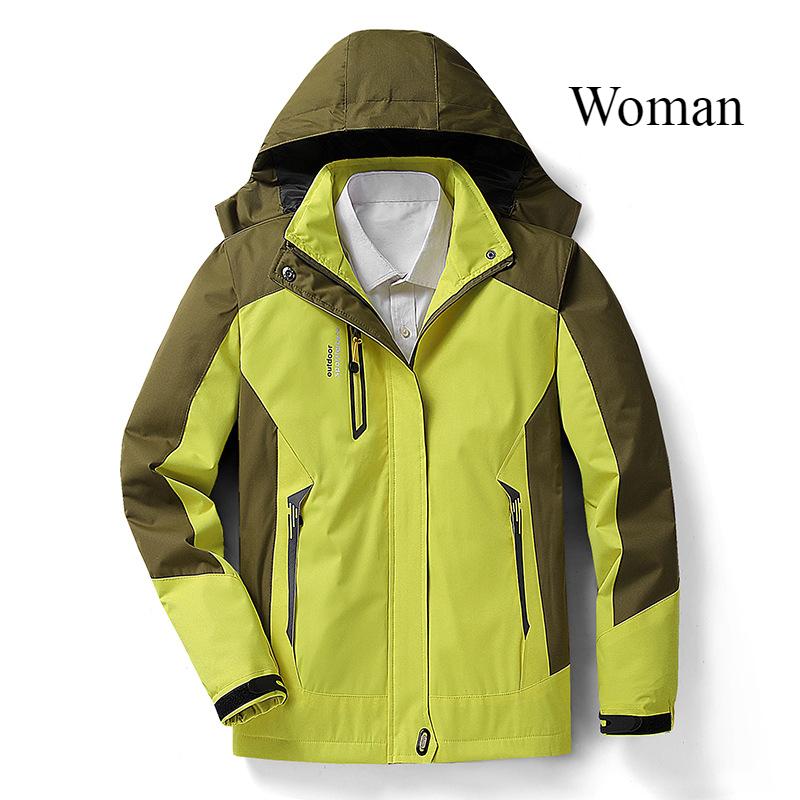 Utendørs hardshelljakke for par Enkeltlags sportsklær for menn og kvinner Tynn vindtett og vanntett