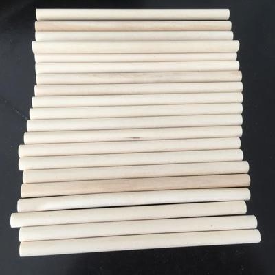 10pcs Unfinished Hardwood Craft Wood Sticks Wand Making Sticks Wooden Dowel Rods Wood Dowels for Crafts and DIY