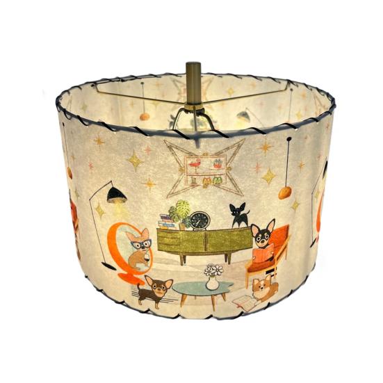 Yousheng Drum Lamp Shade Vintage Style Lamp Shade Lamp Cover Replacement Western Lampshade for Floor Lamps Table Lamps