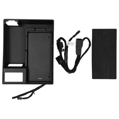 Cargador Inalámbrico para Coche Tapa de la Caja de Almacenamiento del Reposabrazos Carga ABS 15W Apto para A6 C7 A7 2014-2017