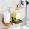 Creative Soap Holder With Adhesive For Easy Installation Kitchen Sink Mount With Drain Soap Holder Easy Cleaning