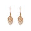 Korean Fashion 2025 Trend New Summer Earrings Female Leaf Crystal Pendant Earings Hook for Women Jewelry Accessories Gift