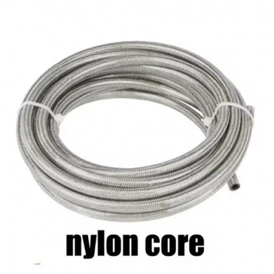1M~10M Motorcycle Braided Stainless Steel Nylon Brake Pipe Line Hose Brake Line Gas Oil Fuel Tube Pipe Racing Brake Hose