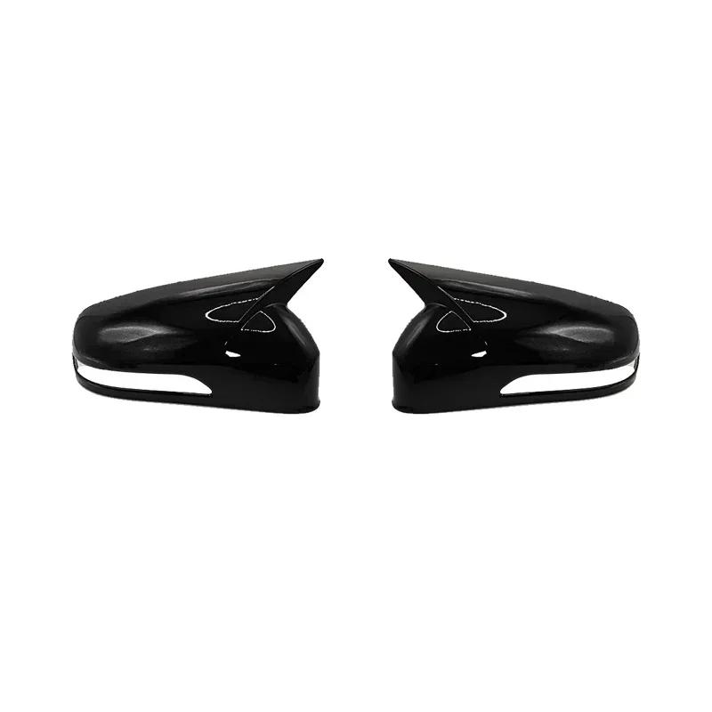 

For Chery Tiggo 8 Pro MAX 2018- Car Sticker Rearview Side Mirror Cover Wing Cap Exterior Door Rear View Case Trim Carbon ABS Gloss Black