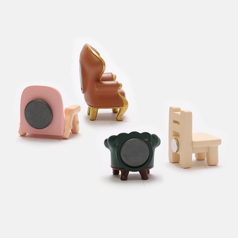 Simulation Sofa Resin Refrigerator Stickers Creative Magnetic Stickers 3D Cute Refrigerator Decoration Po Wall Gift