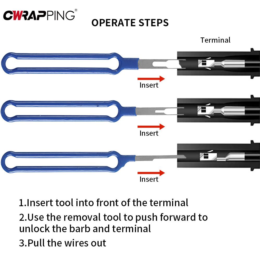 Car Terminal Removal Metal Repair Tool Automotive Universal Auto Wire Pin Extractor Sets Repair Car Disassembly Hand Accessories