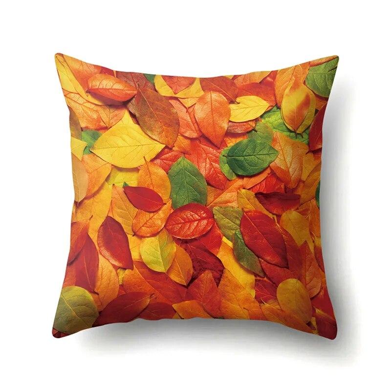 Maple Leaf Pillowcase Cartoon  Lumbar Pillow Sofa   Cushion