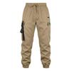 Herren Stretch Cargohose, schmal zulaufendes Bein, Mehrere Taschen für Training, Freizeit, Pendeln