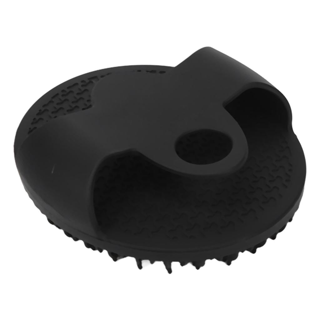 Silicone Bath Body Brush Gentle Exfoliating Body Scrubber Multi Functional Black Round Brush