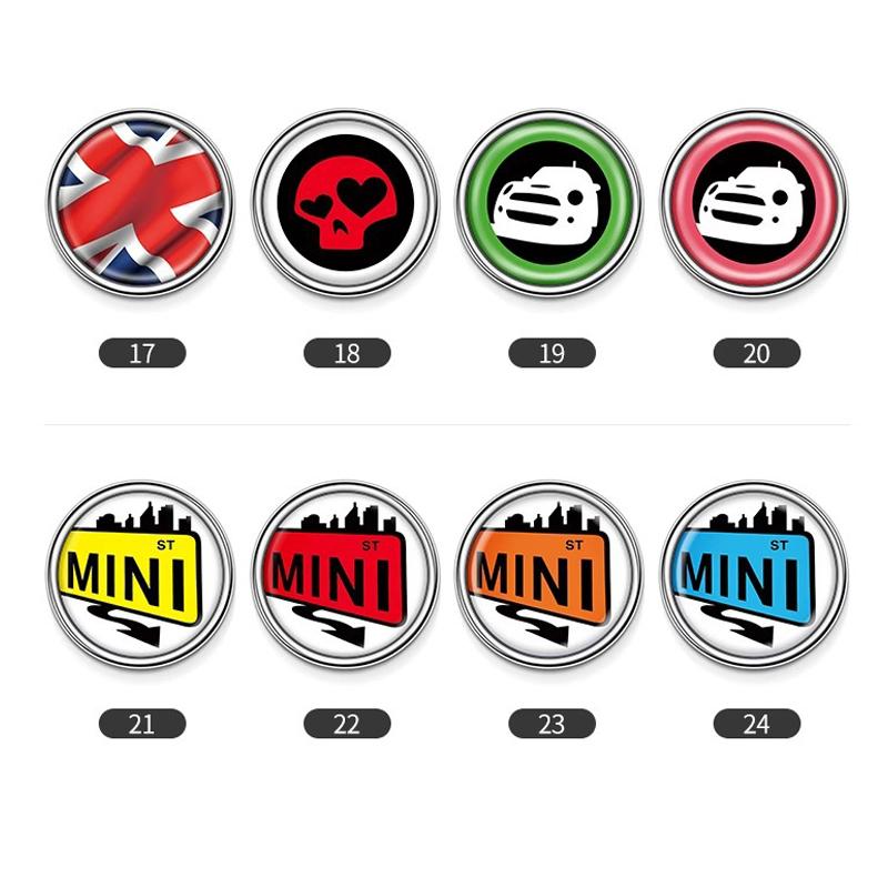 Metal Rear Adhesive Window Badge for Car 6CM for MINI COOPER JCW F56 F60 R60 R61 F60 Cooper S Countryman Paceman Decoration