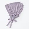 82 colori Sottocappello con Laccetti Moda Donna Hijab Interno Cappellino Musulmano Cuffia Sottoscarpa Semplice in Cotone Spandex Jersey Islamico DEW