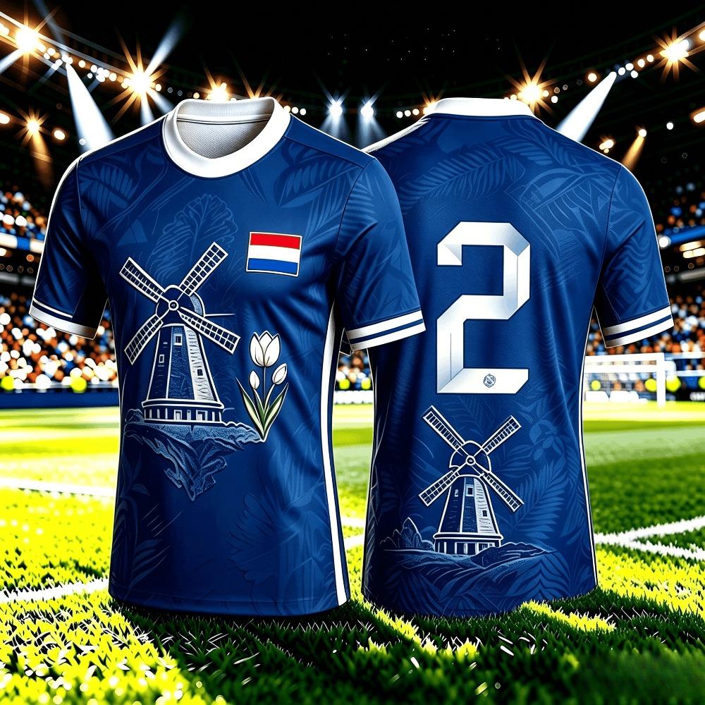 2026Netherlands Football Jersey Casual Breathable Short Sleeve Summer Men Gym Sports Training Soccer T-shirt Women T-shirt