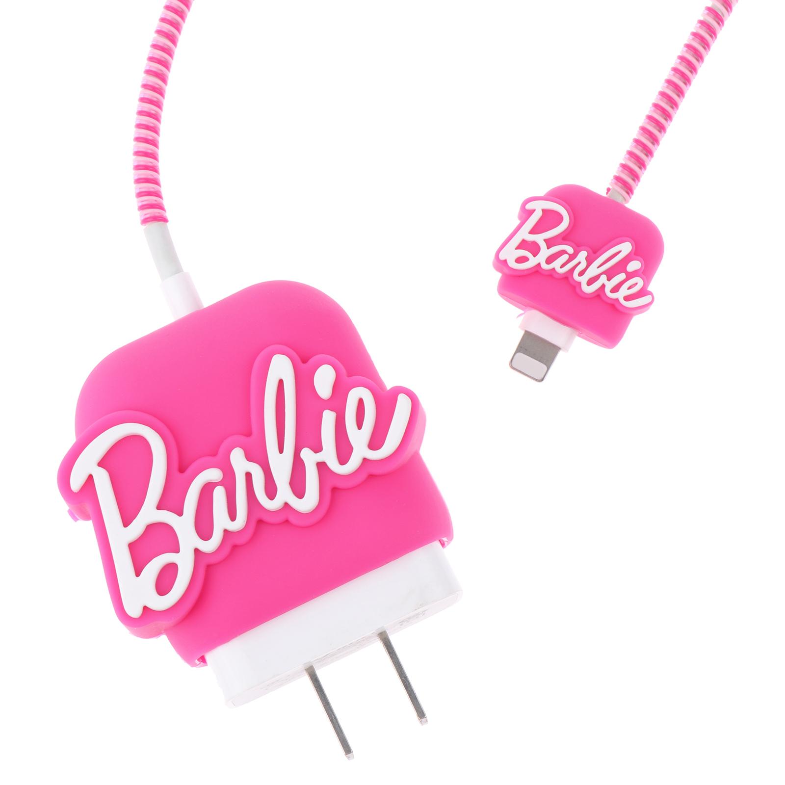

1 комплект Розовый Барби Кабель Передачи Данных Защитный Чехол Симпатичная Зарядная Головка Защитный Чехол Мобильный Телефон Аксессуары