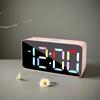 1PC multi-function RGB color screen alarm clock, desktop LED digital clock; Customize two sets of alarms, five levels of brightn