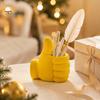 Funny Gesture Pen Stand 3D Printed Thumbs?Up Holder, Shaped Desk Organizer, Creative Durable PLA Stationery Container Pencil Cup, Cute Desktop
